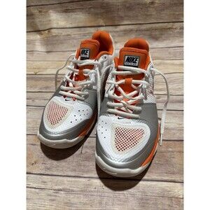 Nike Womens Air Extreme Volley Shoes Orange White 442249-102 Lace up Low Top 10
